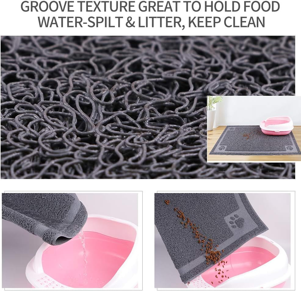 Pet Food Mat for Dogs Cats Waterproof Large XL Dog Mats for Food and Water Bowls Feeder Dishes Easy to Clean Cat Dog Mats Non-Slip for Floors