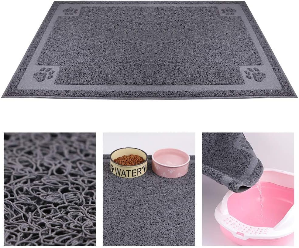 Pet Food Mat for Dogs Cats Waterproof Large XL Dog Mats for Food and Water Bowls Feeder Dishes Easy to Clean Cat Dog Mats Non-Slip for Floors
