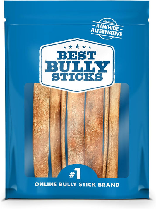 6 Inch Natural Collagen Sticks for Dogs - 5 Count (Pack of 1) - Long-Lasting, Rawhide Free, Beef Treat