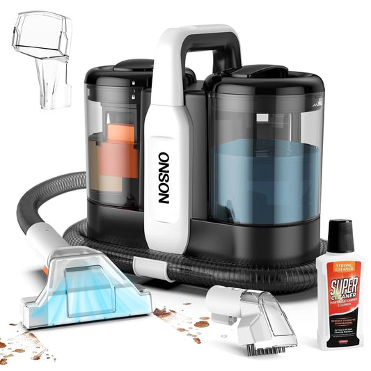 Portable Carpet Cleaner Machine, Upholstery Spot Vacuum Cleaner, White