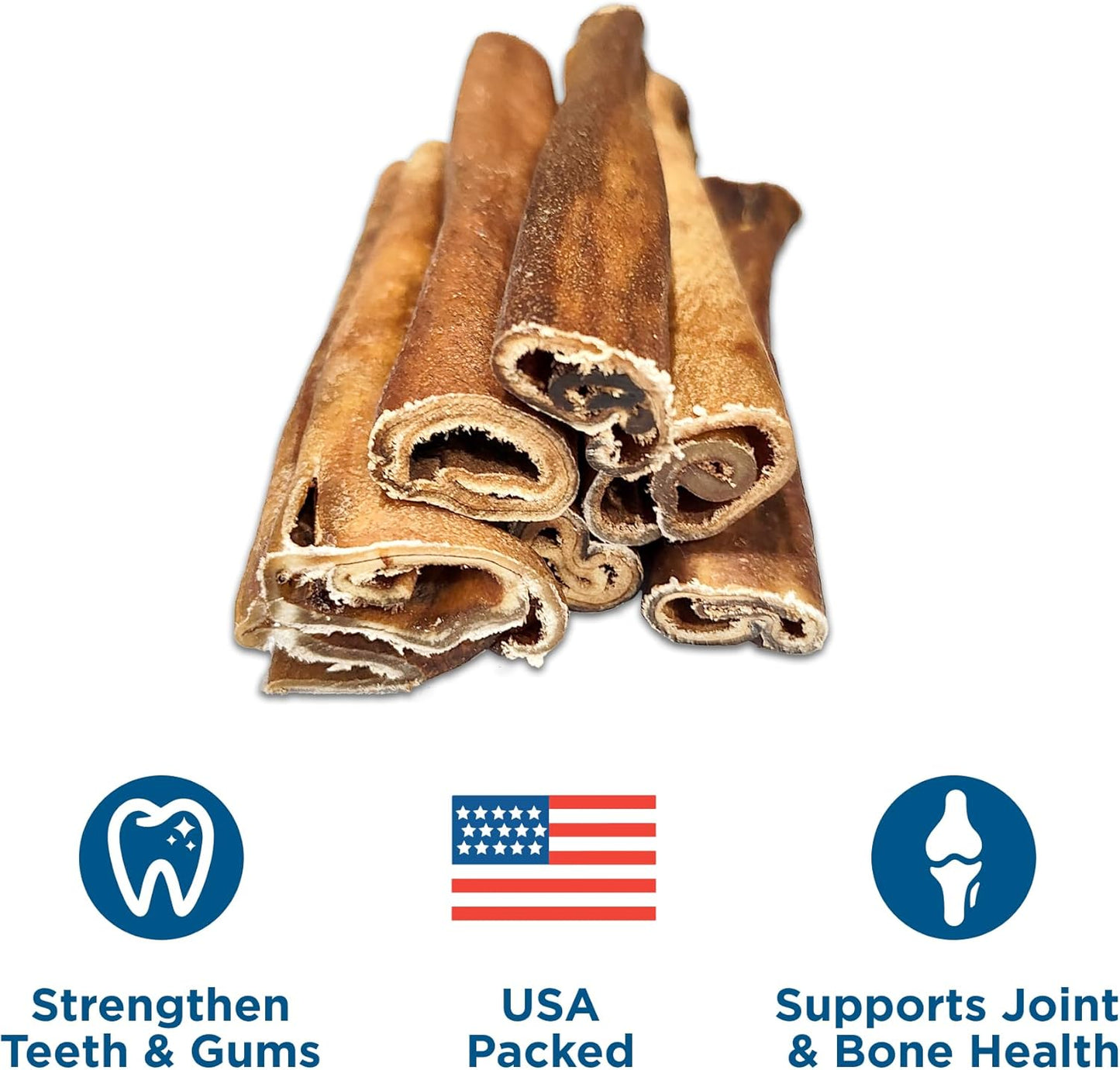 6 Inch Natural Collagen Sticks for Dogs - 5 Count (Pack of 1) - Long-Lasting, Rawhide Free, Beef Treat