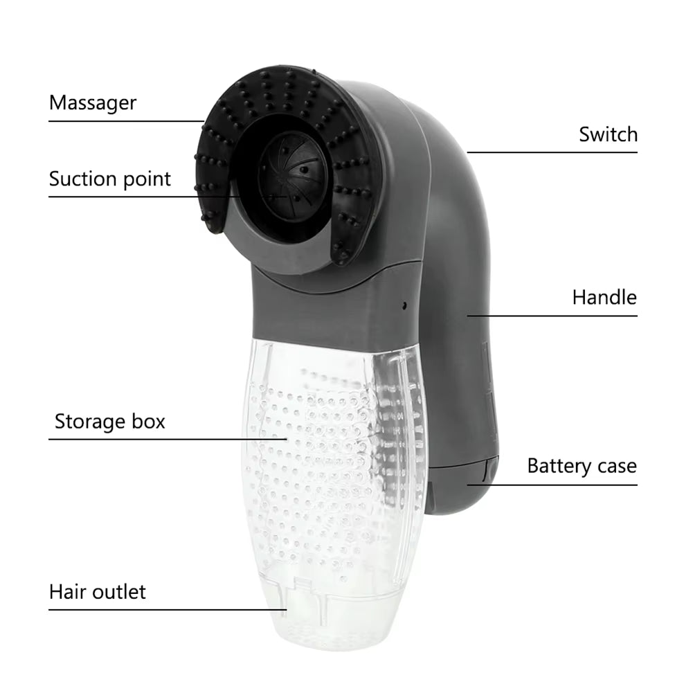 Pet Grooming Vacuum Cleaner Cordless Dog Suction Remover Shaver Pet Hair Removal Brush for Long/Short Haired Dogs Cats