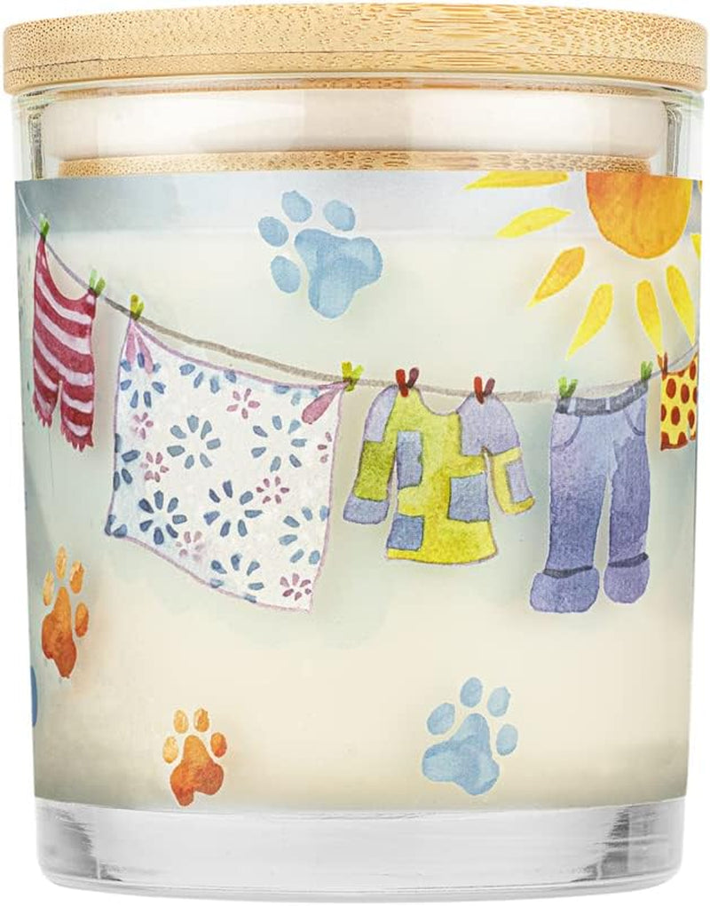 Pet House Candle 2 Pack - Plant-Based/Soy Candle - Clean Burning Scented Candles, Long Lasting Pet Odor Candle for Home - Sunwashed Cotton