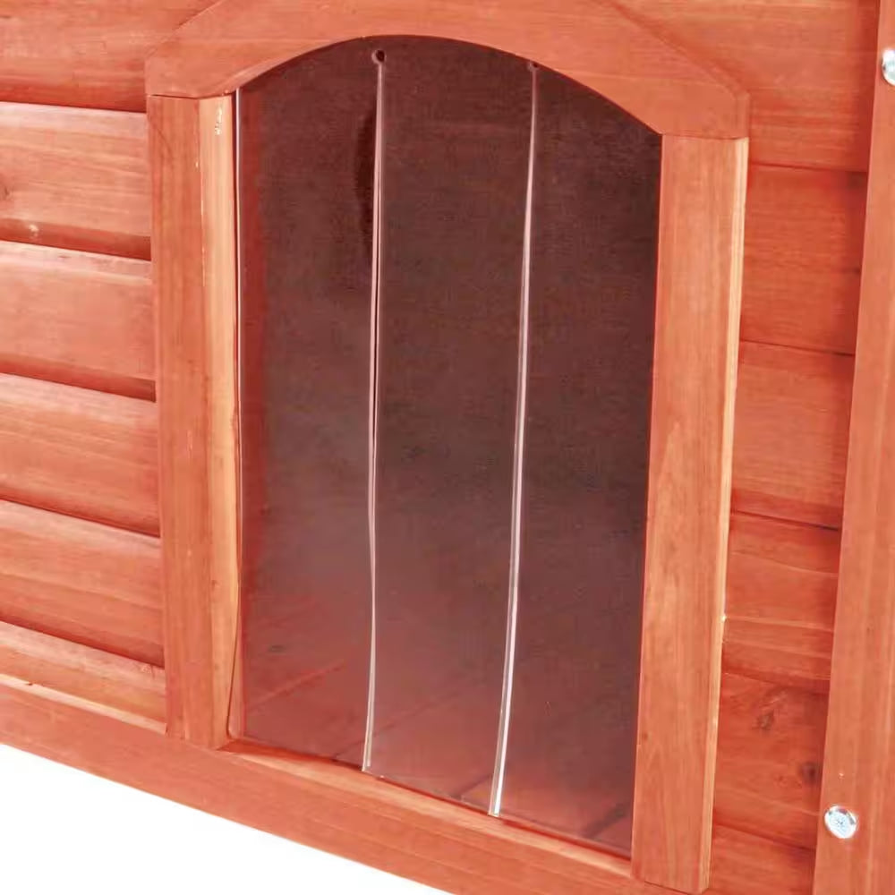 Natura Vinyl Door Flaps for Dog House : Fits 13 X 17.5 In. Doorway