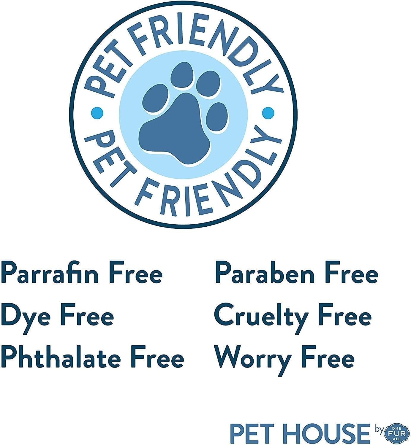 Pet House Candle 2 Pack - Plant-Based/Soy Candle - Clean Burning Scented Candles, Long Lasting Pet Odor Candle for Home - Sunwashed Cotton