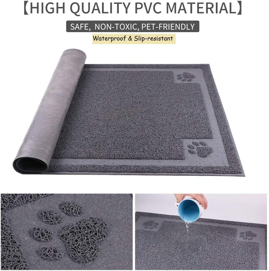 Pet Food Mat for Dogs Cats Waterproof Large XL Dog Mats for Food and Water Bowls Feeder Dishes Easy to Clean Cat Dog Mats Non-Slip for Floors
