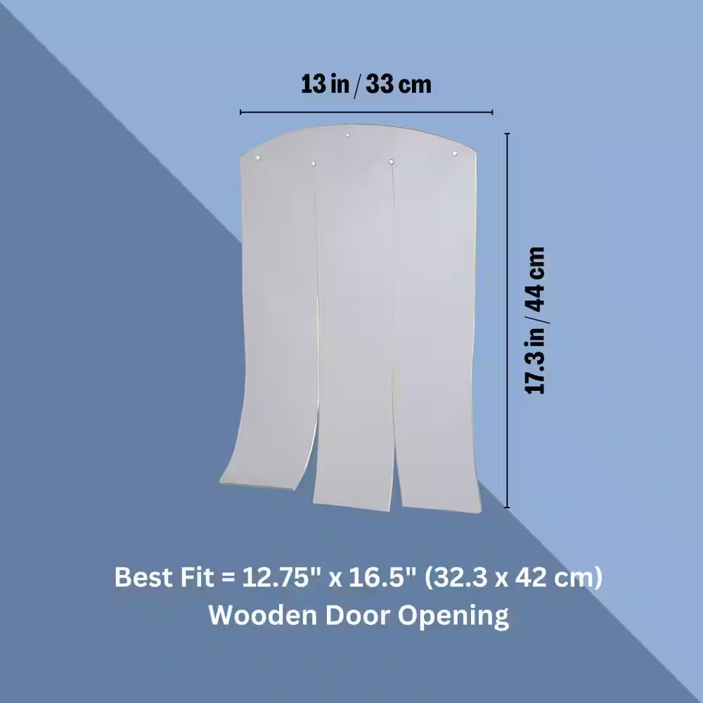 Natura Vinyl Door Flaps for Dog House : Fits 13 X 17.5 In. Doorway